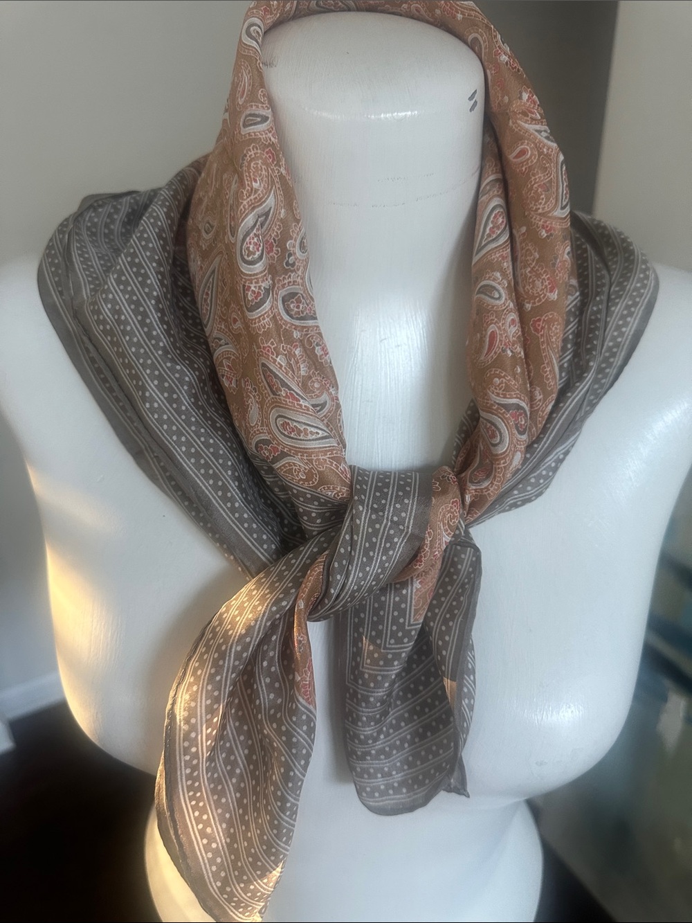 Diane Von Furstenburg Square Silk Neck Scarf
